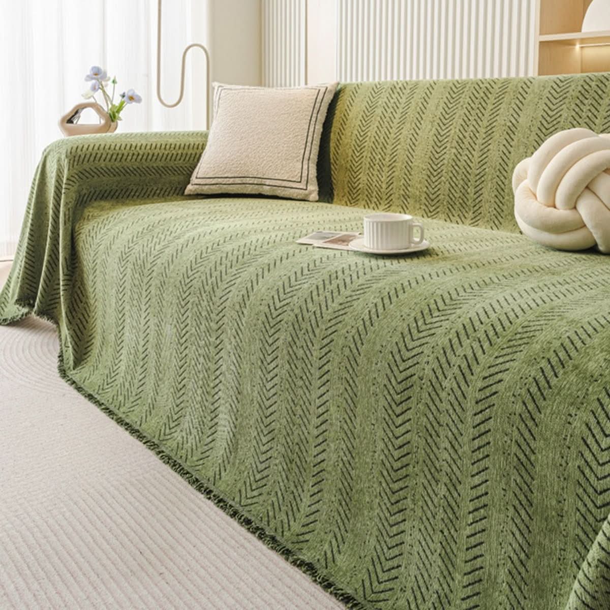 CozyGuard – Plush Chenille Sofa Protector for Everyday Use