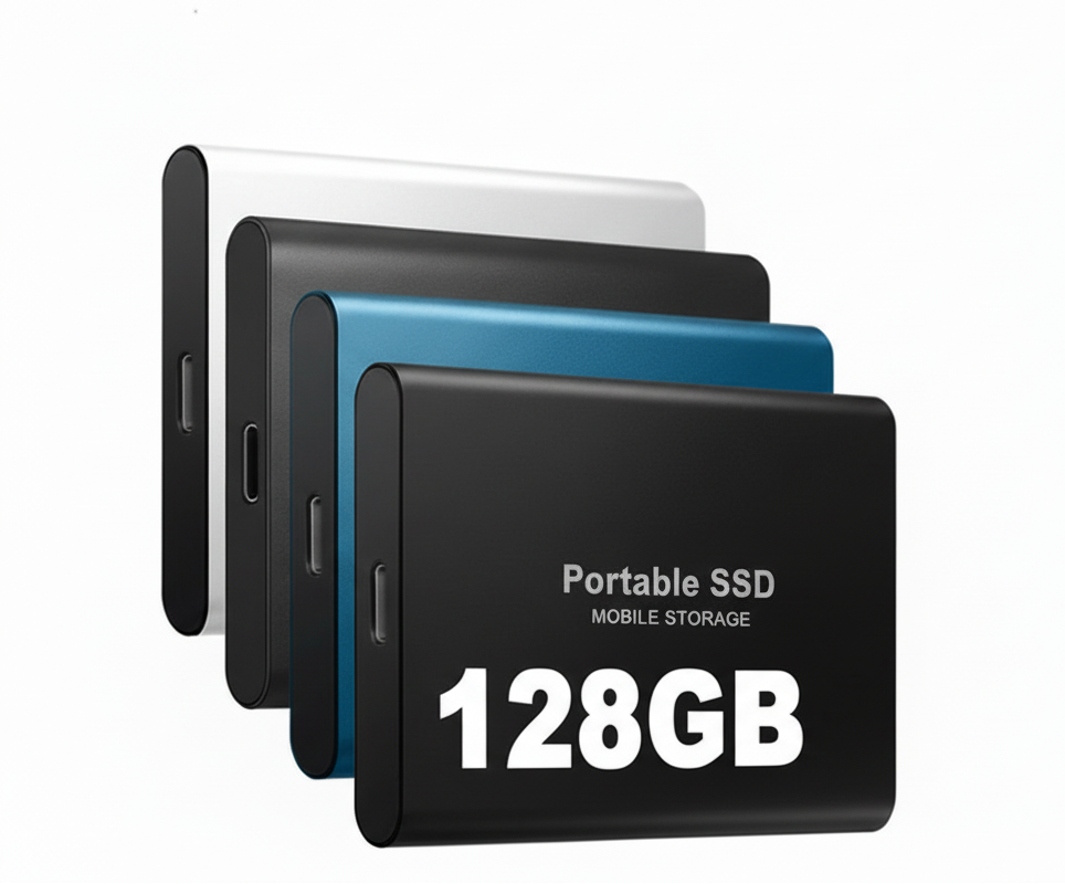Compact High-Speed External Storage Drive with USB-C Connectivity