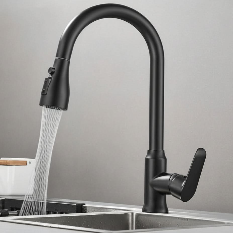 Elysian Pull-Down Kitchen Faucet for Effortless Cleaning