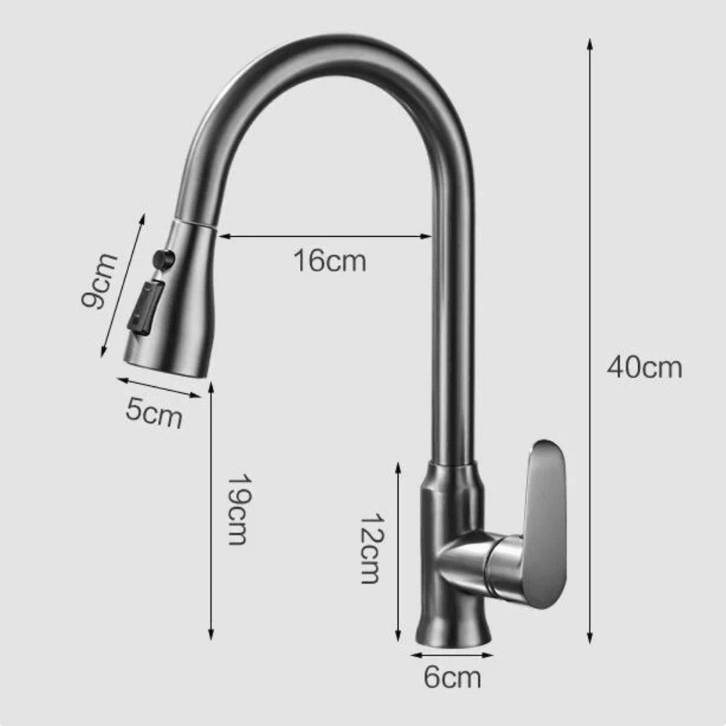 Elysian Pull-Down Kitchen Faucet for Effortless Cleaning
