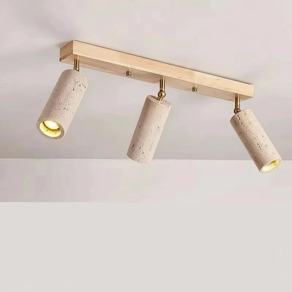 Naturalstone 3-Light Adjustable LED Ceiling Fixture