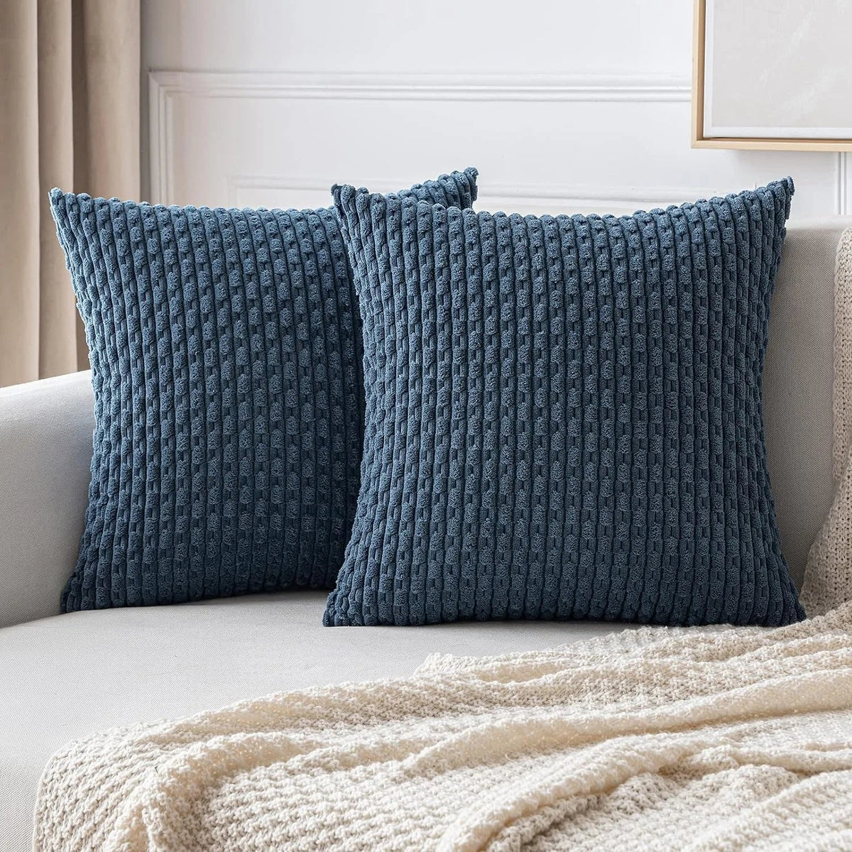 Bohemian Style Corduroy Pillow Covers
