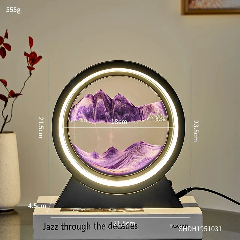 Sandscape Illumination Table Lamp – Dynamic 3D Art & Light