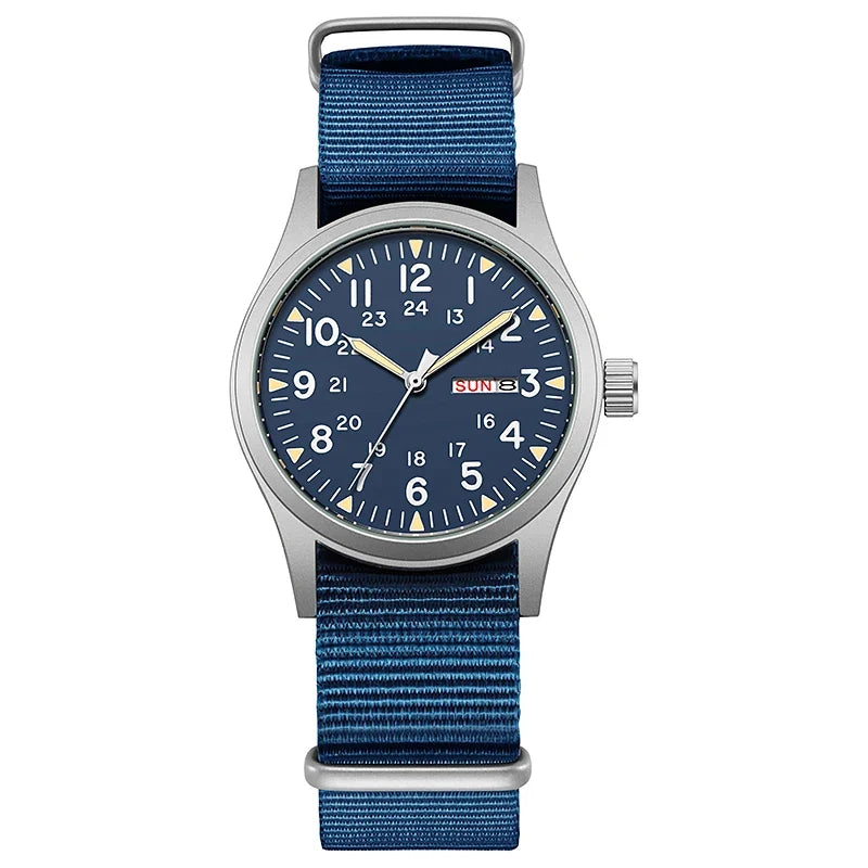 Men's 38mm Illuminated Adventure Watch - Clear Dial, Sturdy Strap