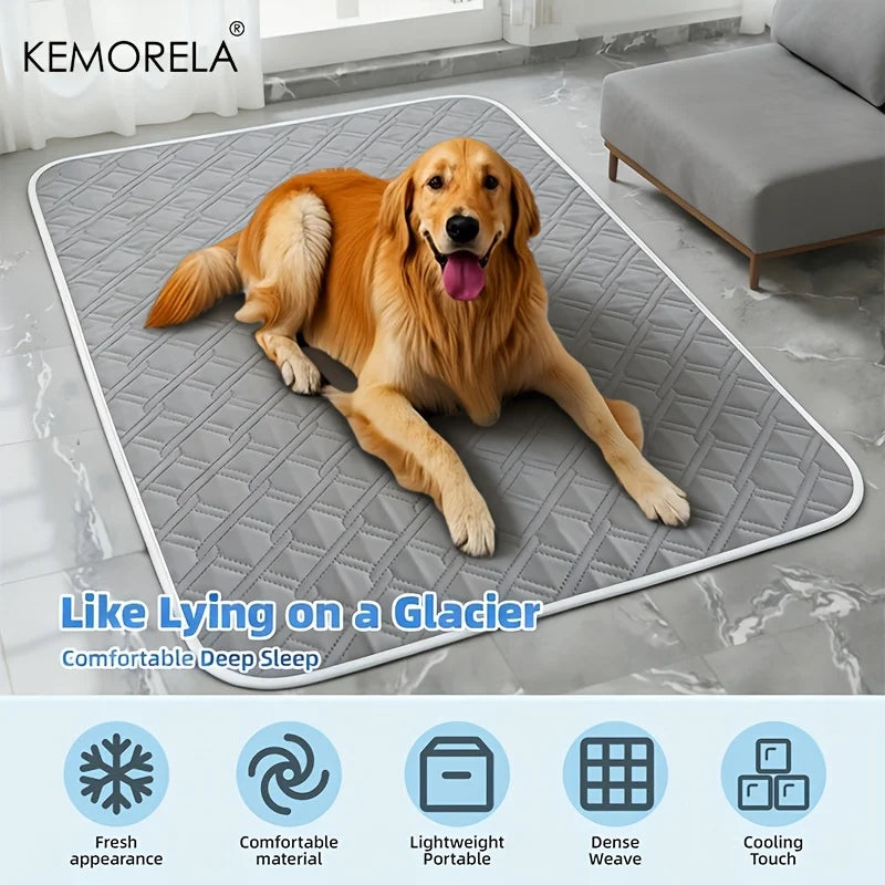 ChillPad Large Pet Cooling Mat – Breathable Anti-Slip Bed for Pets