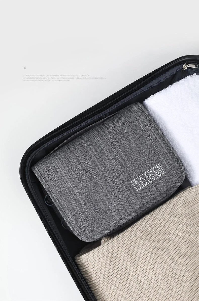 Travel-Ready Hanging Toiletry Organizer for Men