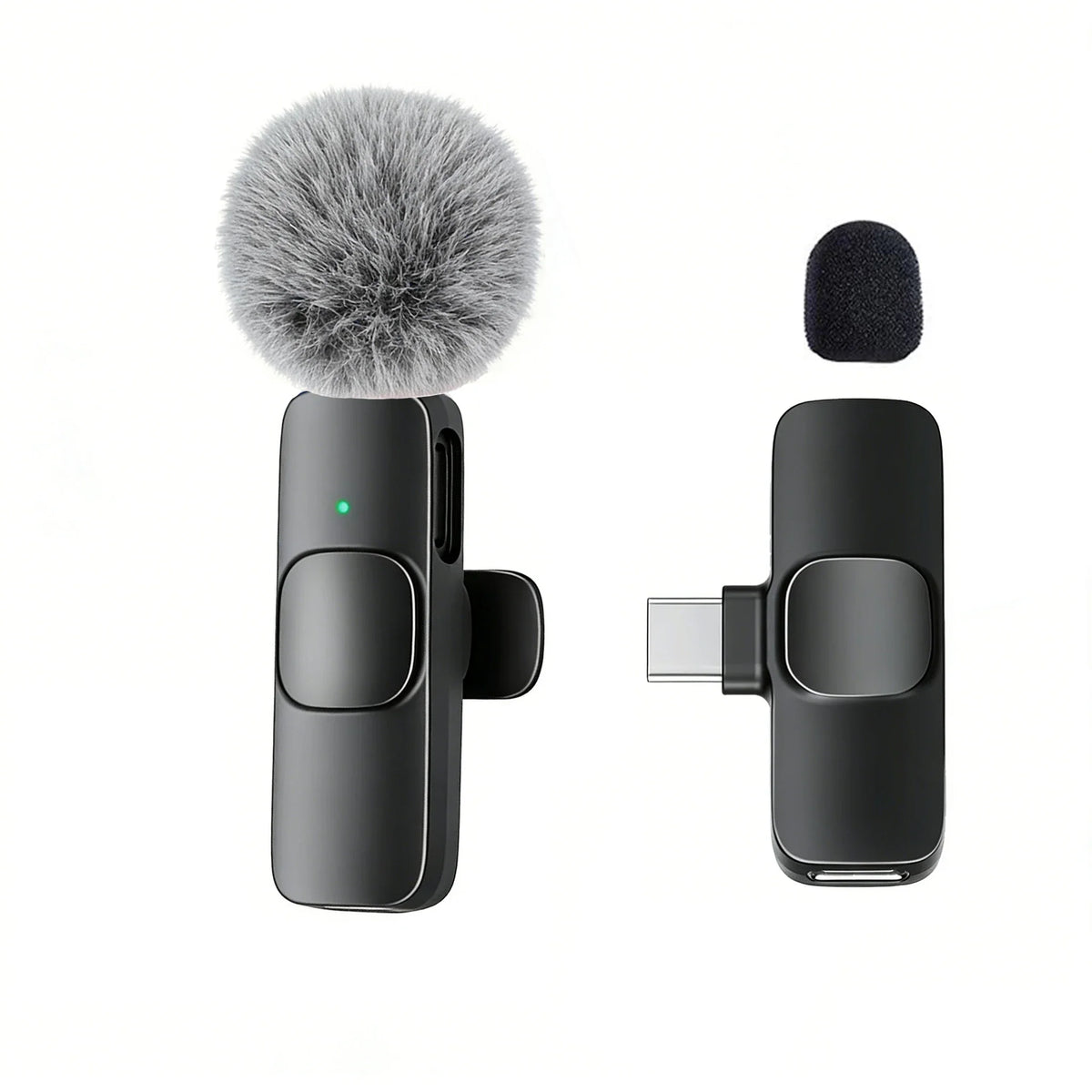 Clip-On Wireless Microphone – USB-C Lavalier Mic for Seamless Audio