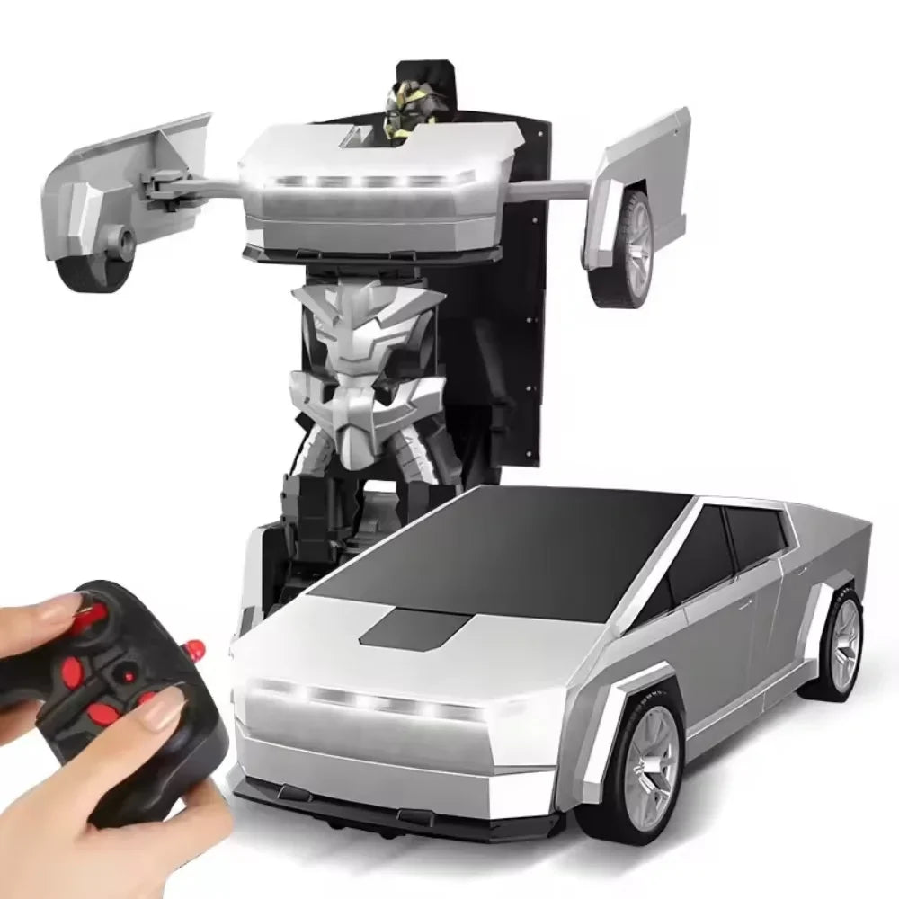 Transforming Tech Racer – 2-in-1 Remote-Control Vehicle & Robot with Lights