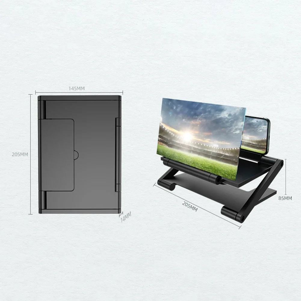 SmartView 8-Inch Mobile Screen Amplifier – Adjustable Stand for Enhanced Viewing