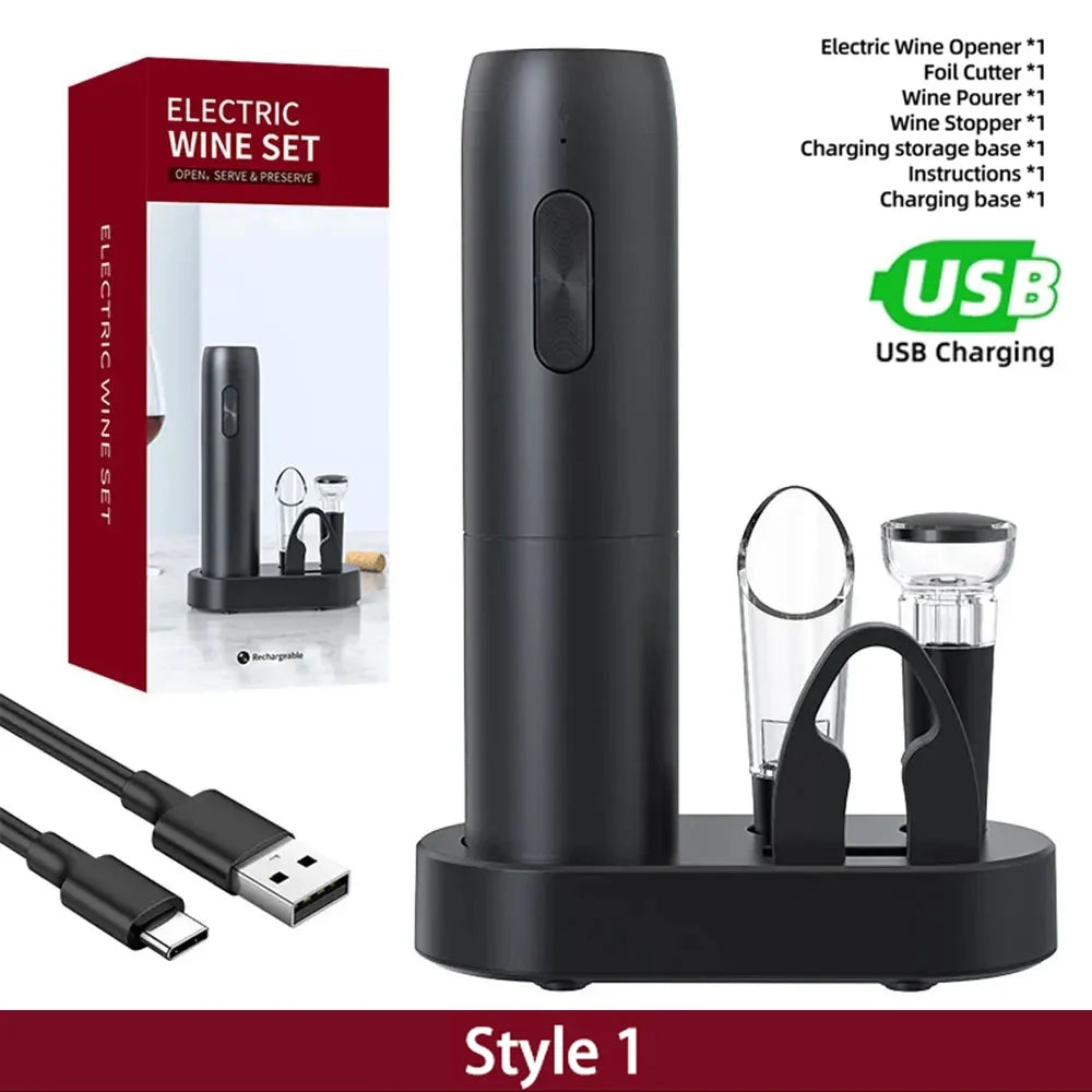 Effortless Wine Opening with the VinoEase Electric Corkscrew