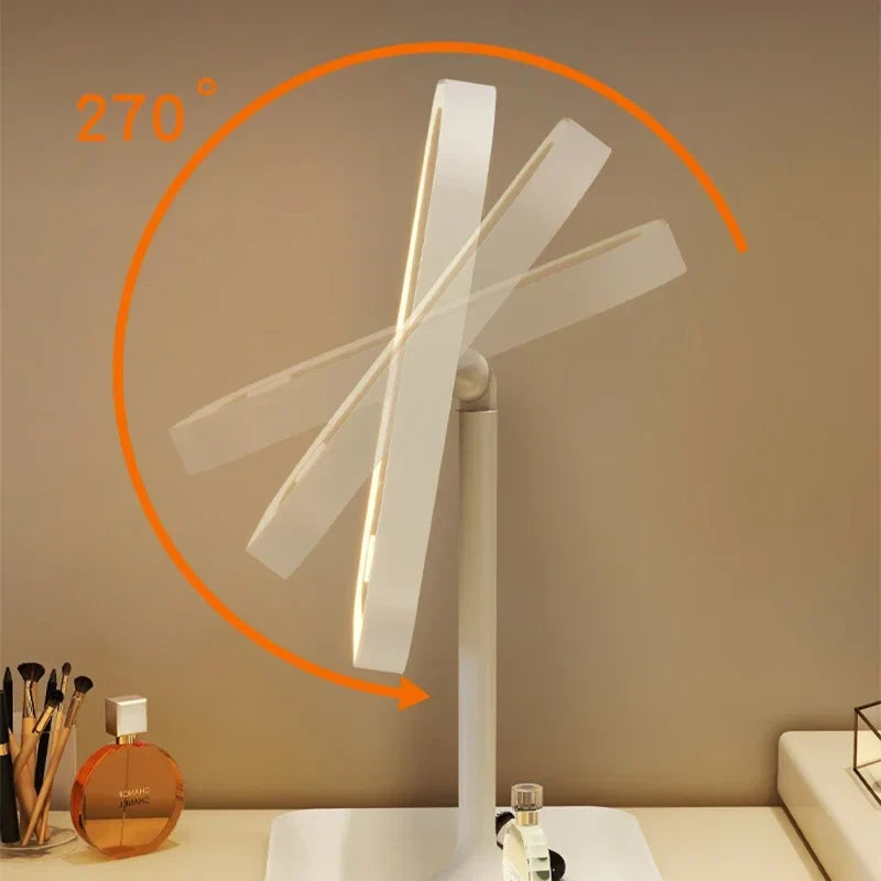 Lustra Glow Portable LED Vanity Mirror with Adjustable Lighting