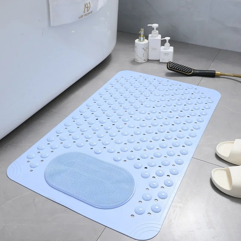 SecureStep | Anti-Slip Bath Mat with Integrated Foot Cleanser