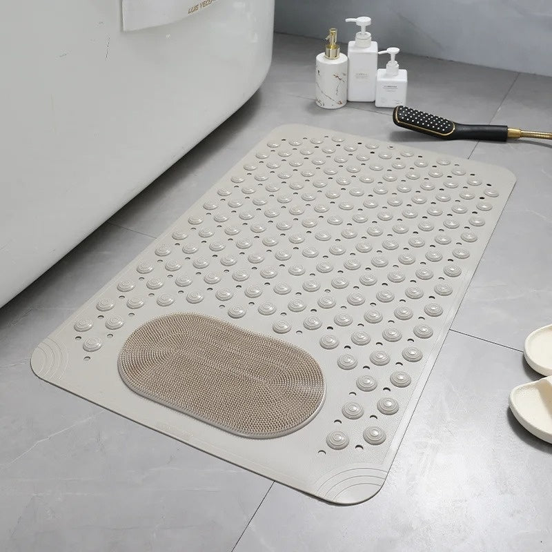 SecureStep | Anti-Slip Bath Mat with Integrated Foot Cleanser