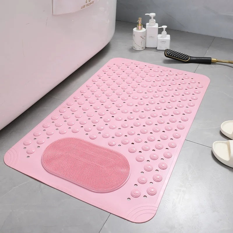 SecureStep | Anti-Slip Bath Mat with Integrated Foot Cleanser