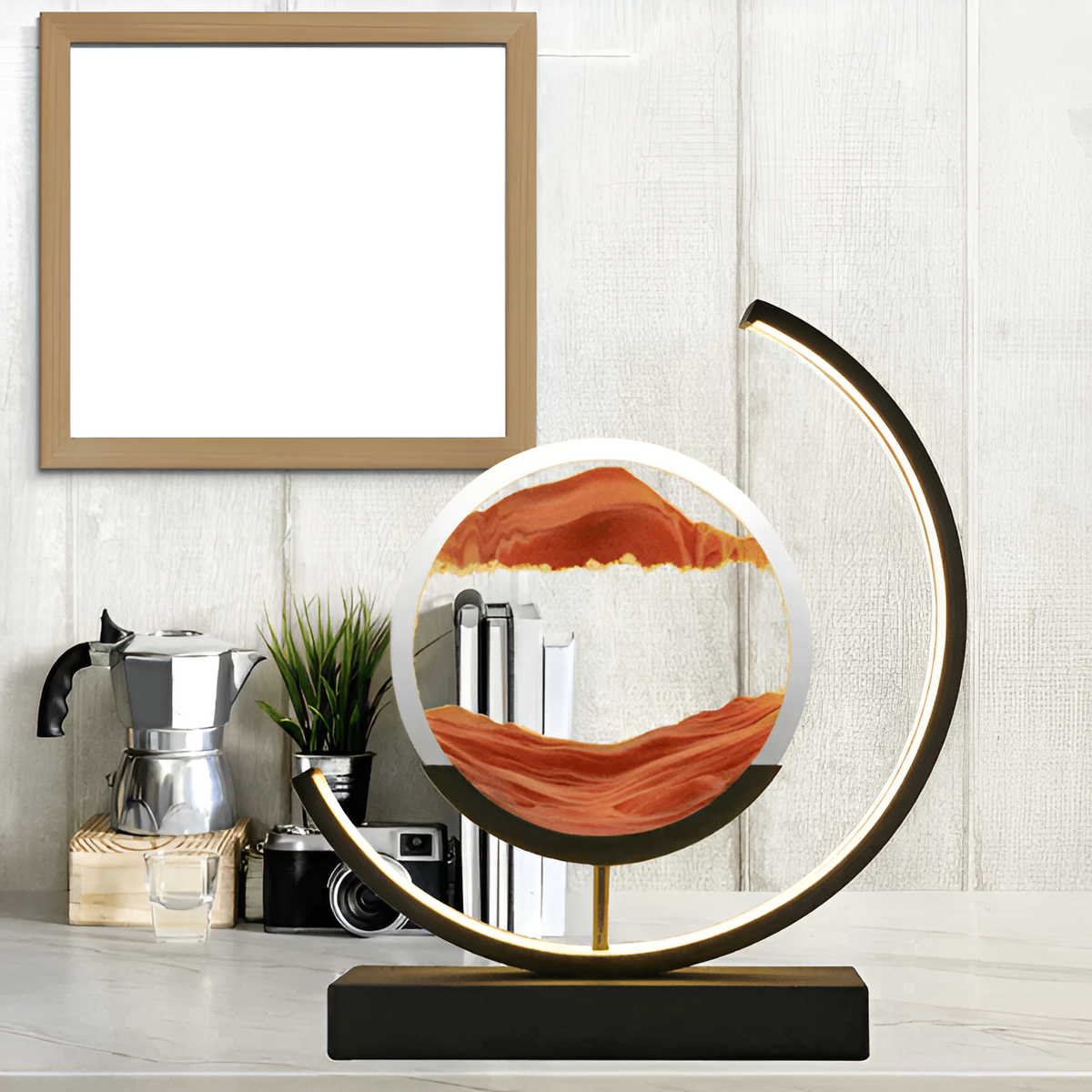 SerenityFlow | Adjustable Sand Lamp with Remote for Calm Spaces