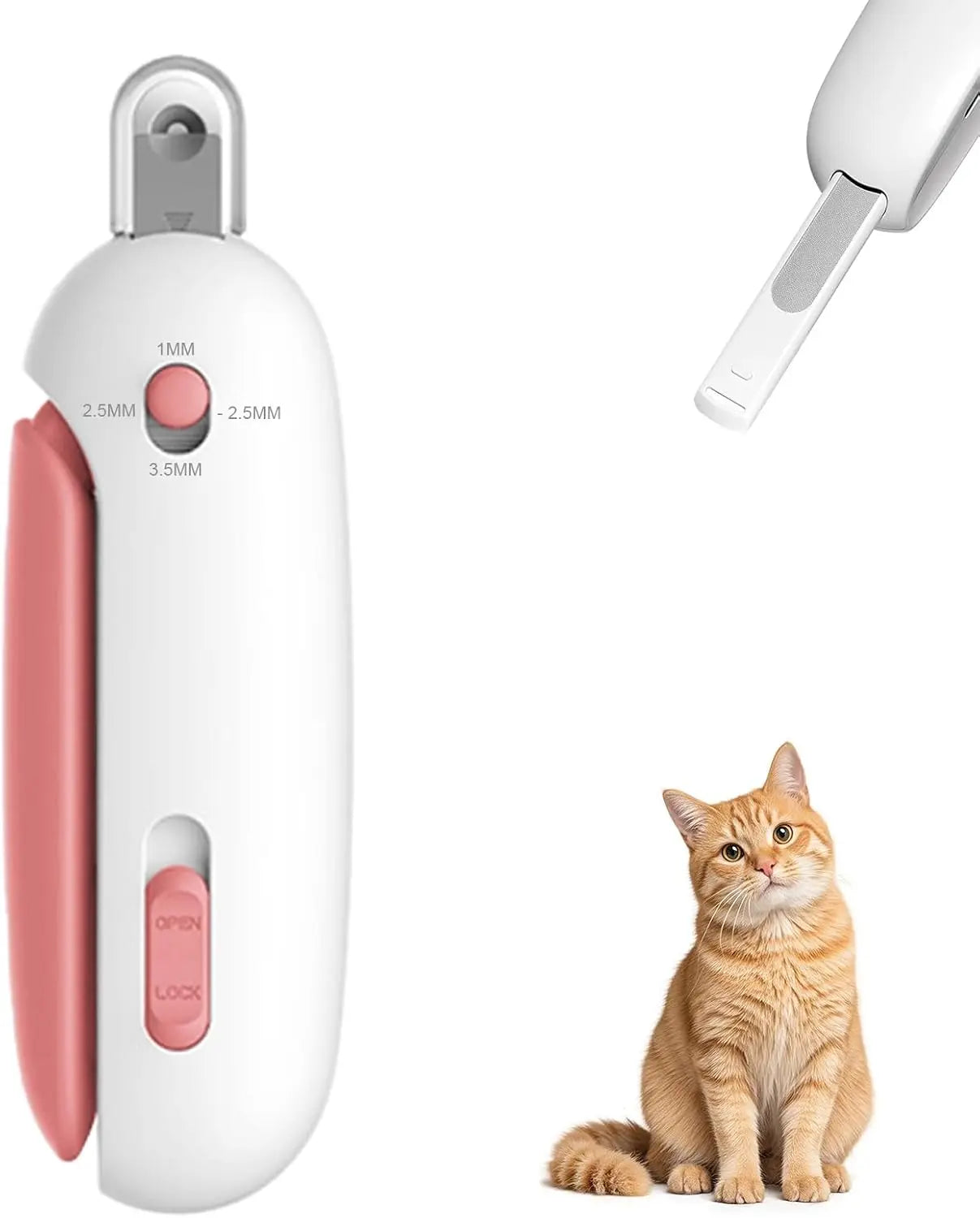 PawPerfect Nail Clippers with Safety Shield – Stainless Steel Pet Trimmer for Precise Grooming