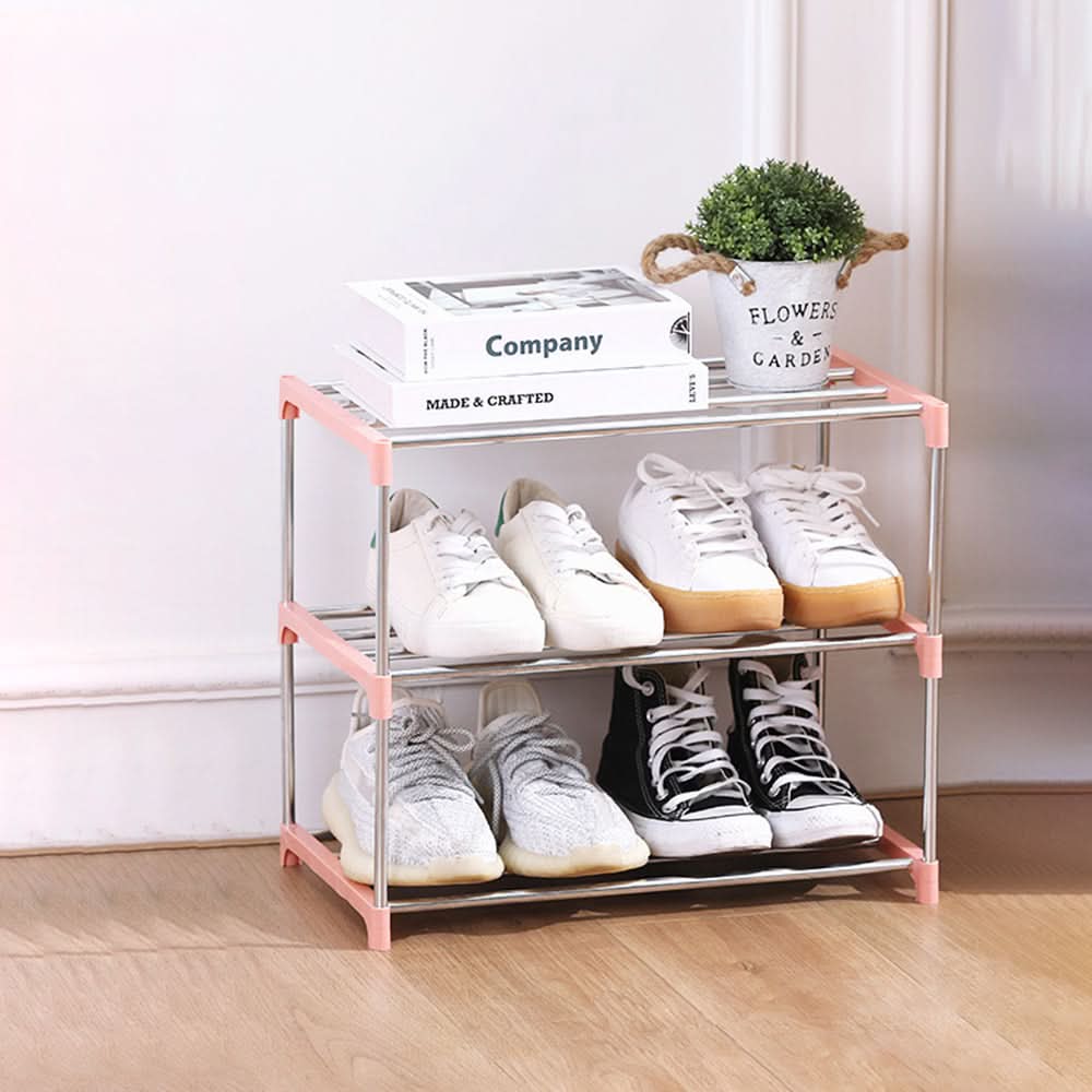 Versatile Vertical Shoe Organizer with Tiered Storage