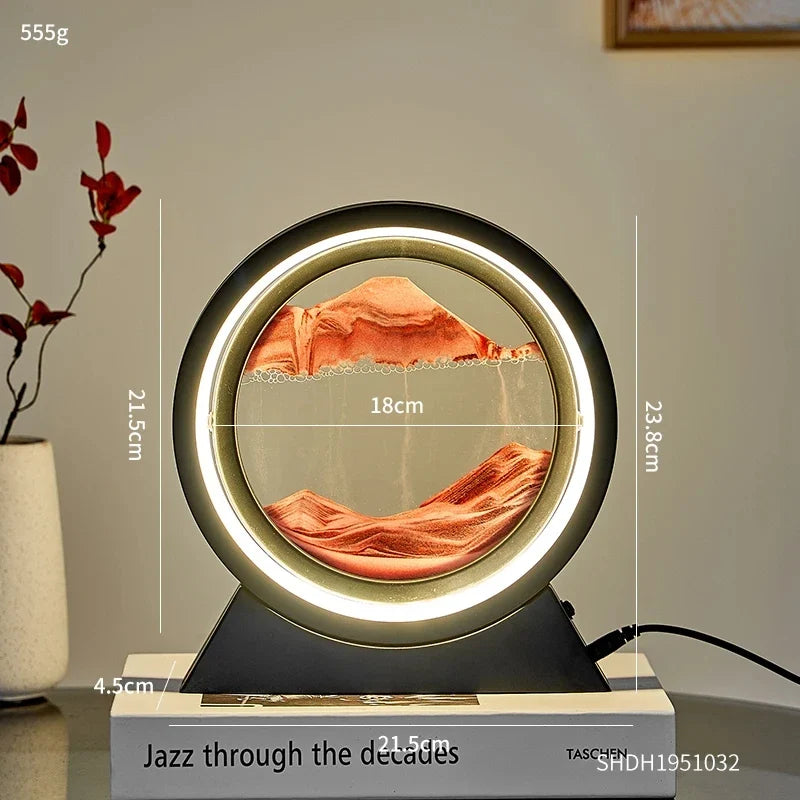 Sandscape Illumination Table Lamp – Dynamic 3D Art & Light
