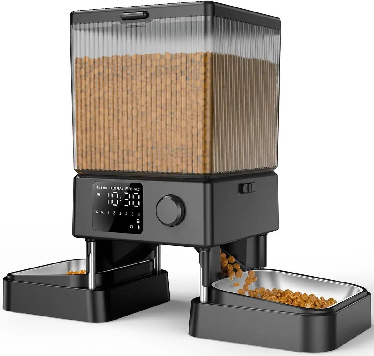 PetEase Smart Food Dispenser – 5L Dual Bowl Feeder for Cats and Dogs
