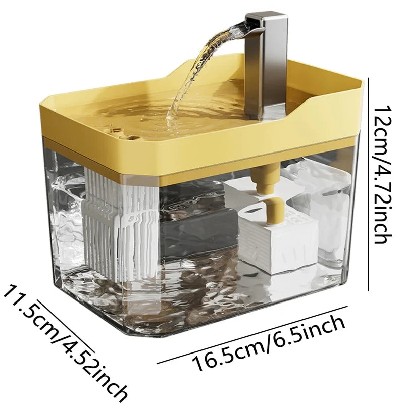 PawPure Rechargeable Cat Water Fountain | USB-Powered Design