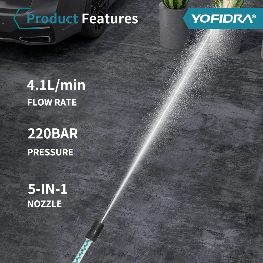 AquaJet 5-in-1 Battery-Operated Portable Pressure Cleaner