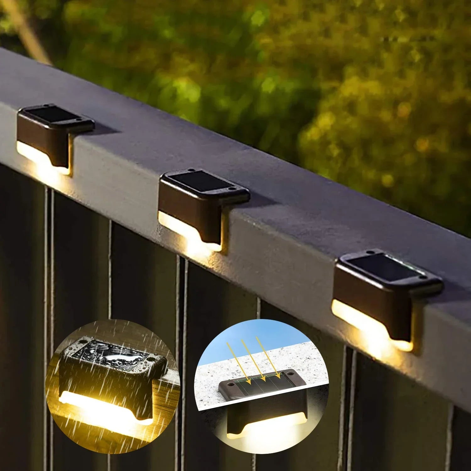 Illuminating Solar Step Lights Set – 8 Pack for Outdoor Safety