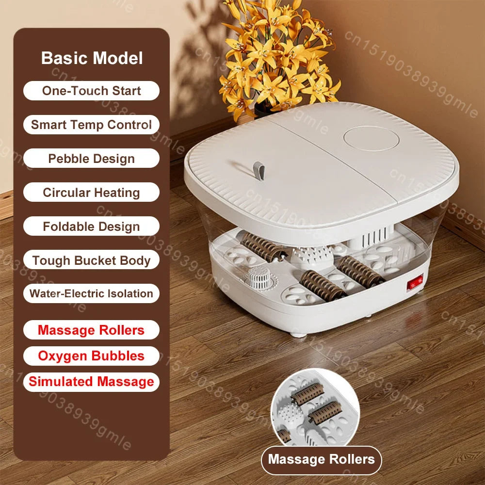 Soothing Comfort Electric Foot Soaker with Constant Warmth