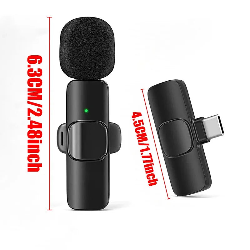 Compact Wireless Lavalier Mic for USB-C Smartphones – Ideal for Vlogging and Streaming