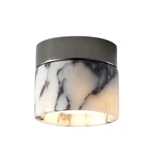 Elegance in Illumination - Marble-Style LED Ceiling Fixture