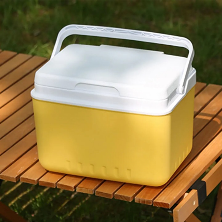 6L Insulated Portable Cooler Box for Camping with Multiple Layers