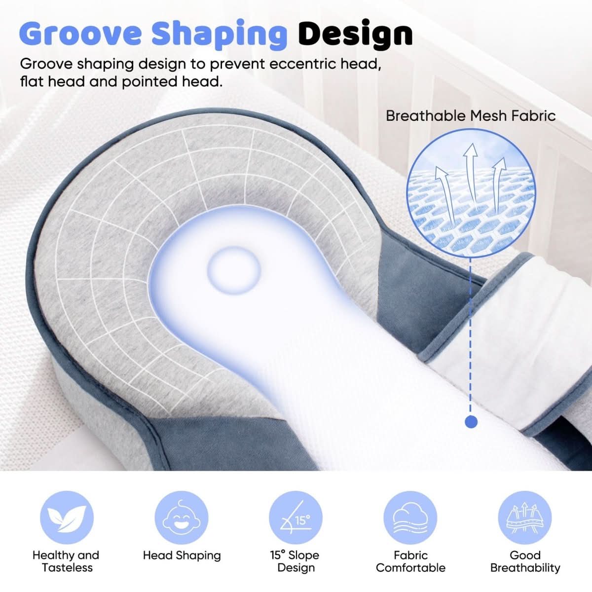 CozyCuddle – Ergonomic Baby Head Support Cushion
