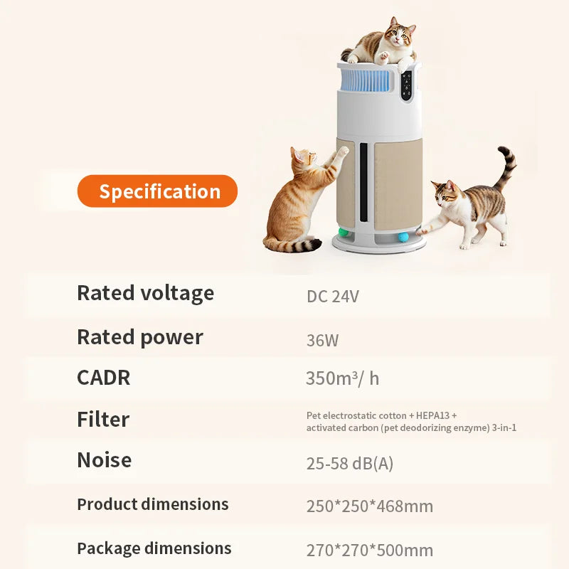 PetSafe Smart WiFi Air Purifier | Advanced HEPA Filter for Home