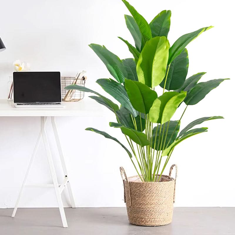 Vibrant Faux Palm Tree for Effortless Home Elegance