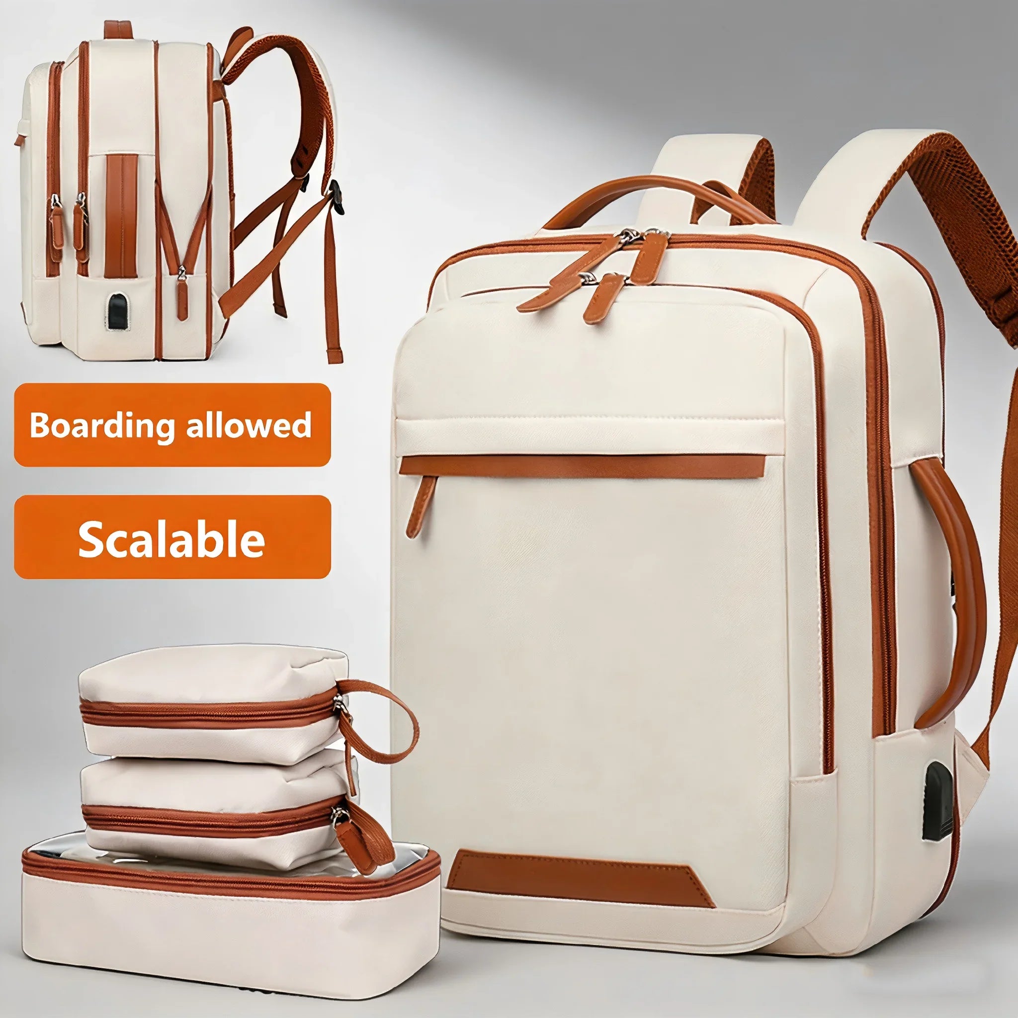 Versatile Expandable Travel Backpack – 20-35L Lightweight Design