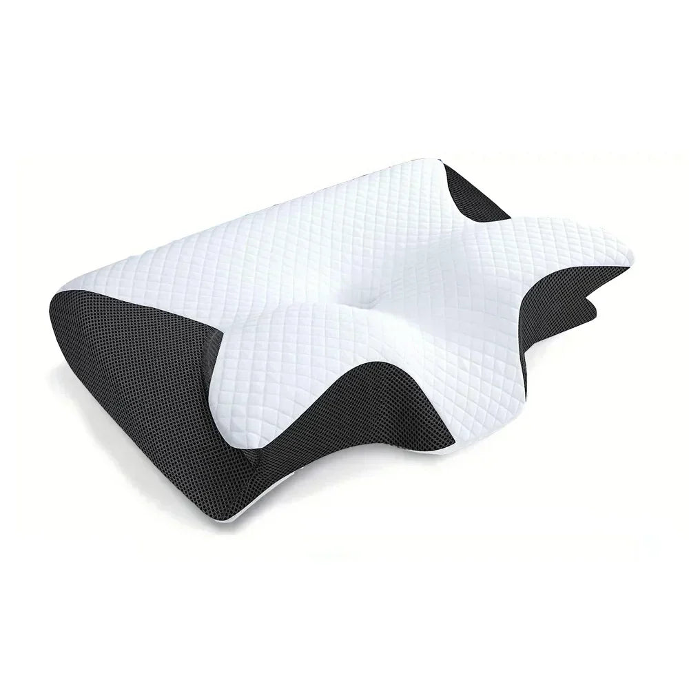 Ergonomic Contour Design Cervical Pillow – 2-in-1 Memory Foam