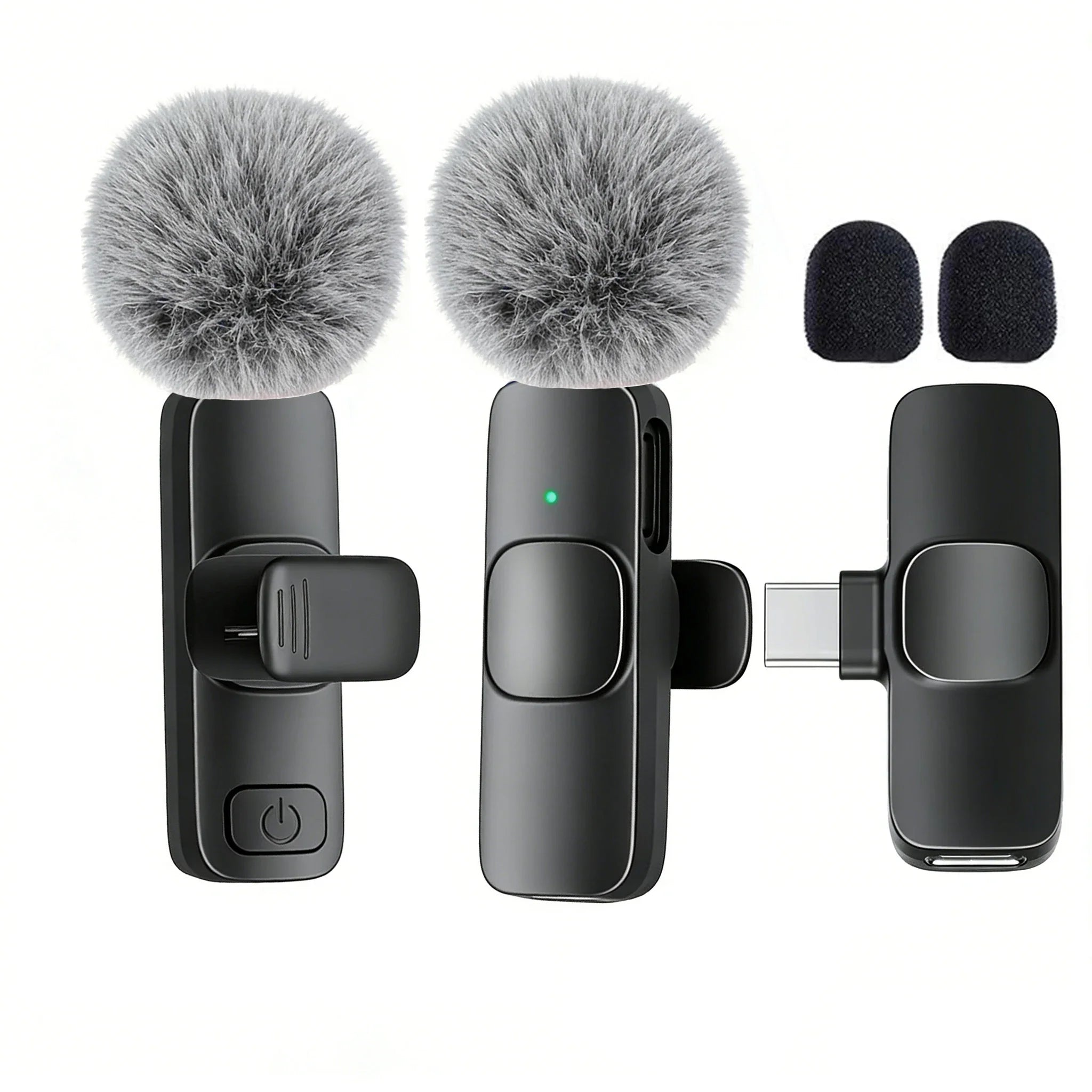 Clip-On Wireless Microphone – USB-C Lavalier Mic for Seamless Audio