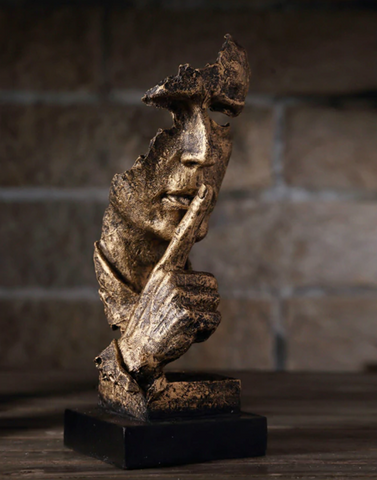 Modern Gold Abstract Art Sculpture