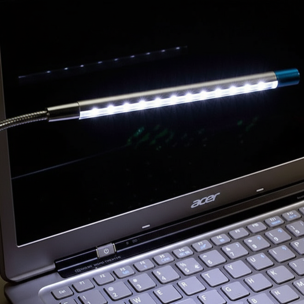 Compact LED Table Lamp for Reading