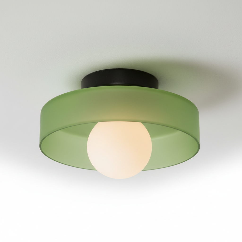 Contemporary Sphere Ceiling Light Fixture - Slim Design