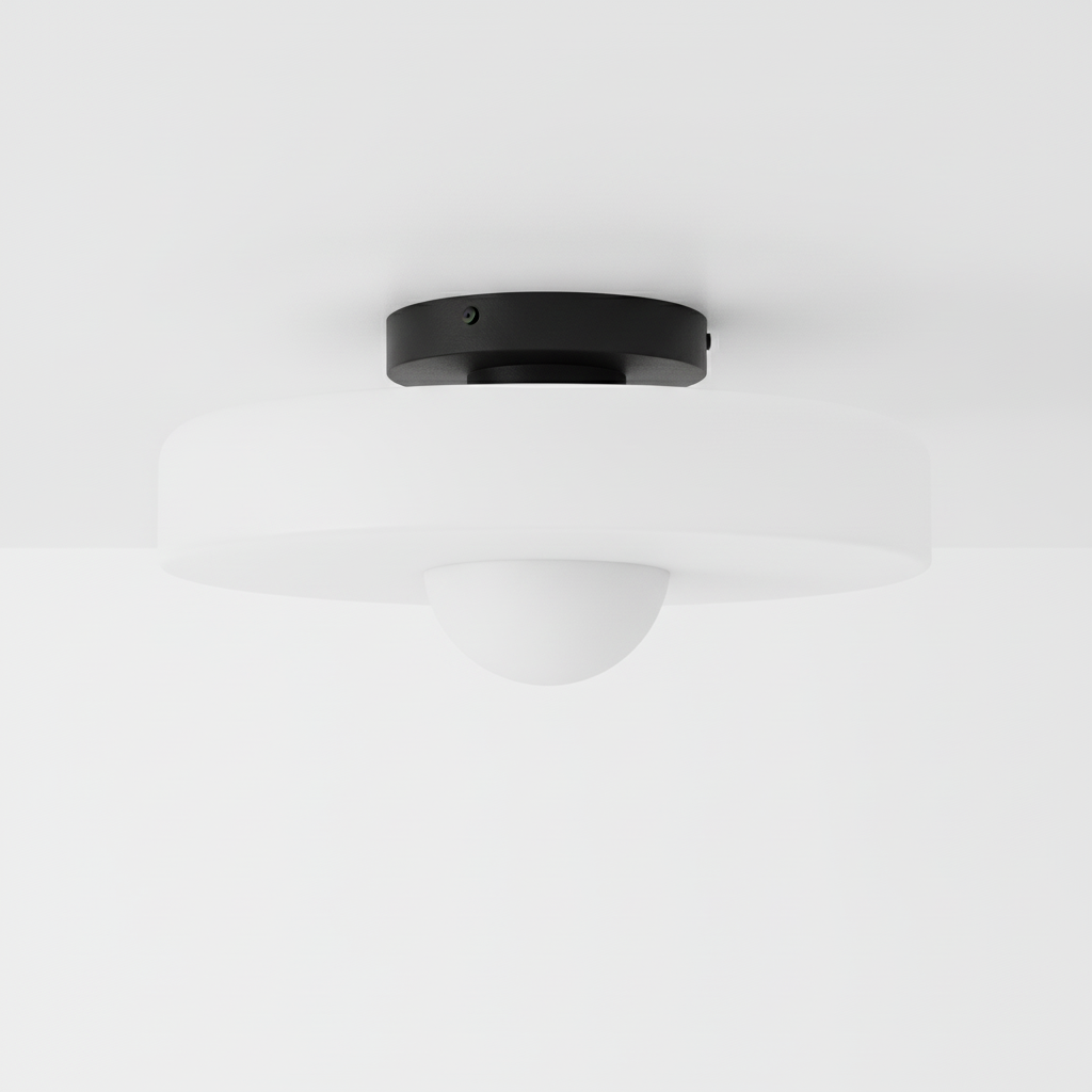 Contemporary Sphere Ceiling Light Fixture - Slim Design