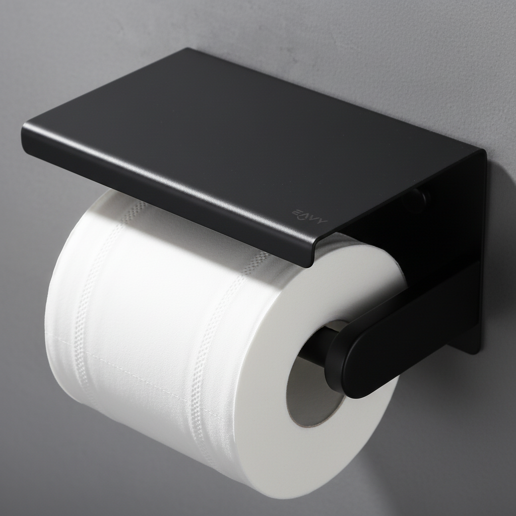 Space-Saving Wall-Mounted Toilet Storage Rack
