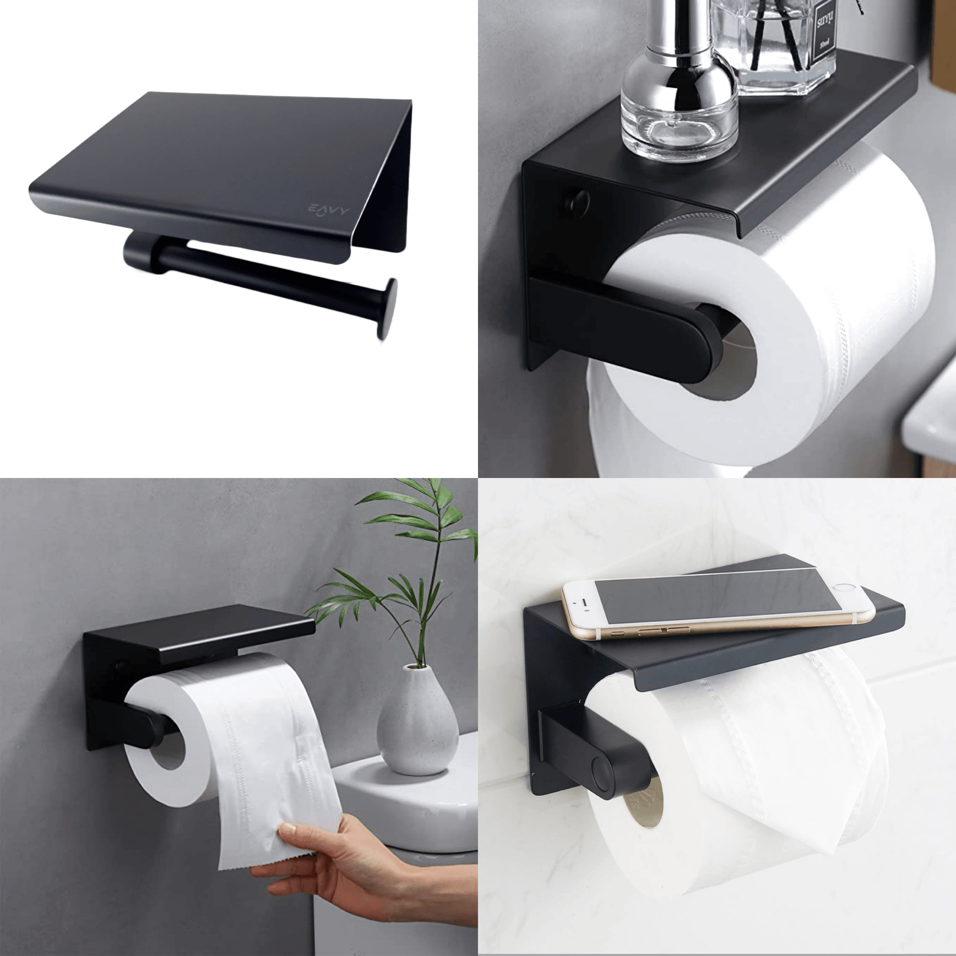 Space-Saving Wall-Mounted Toilet Storage Rack