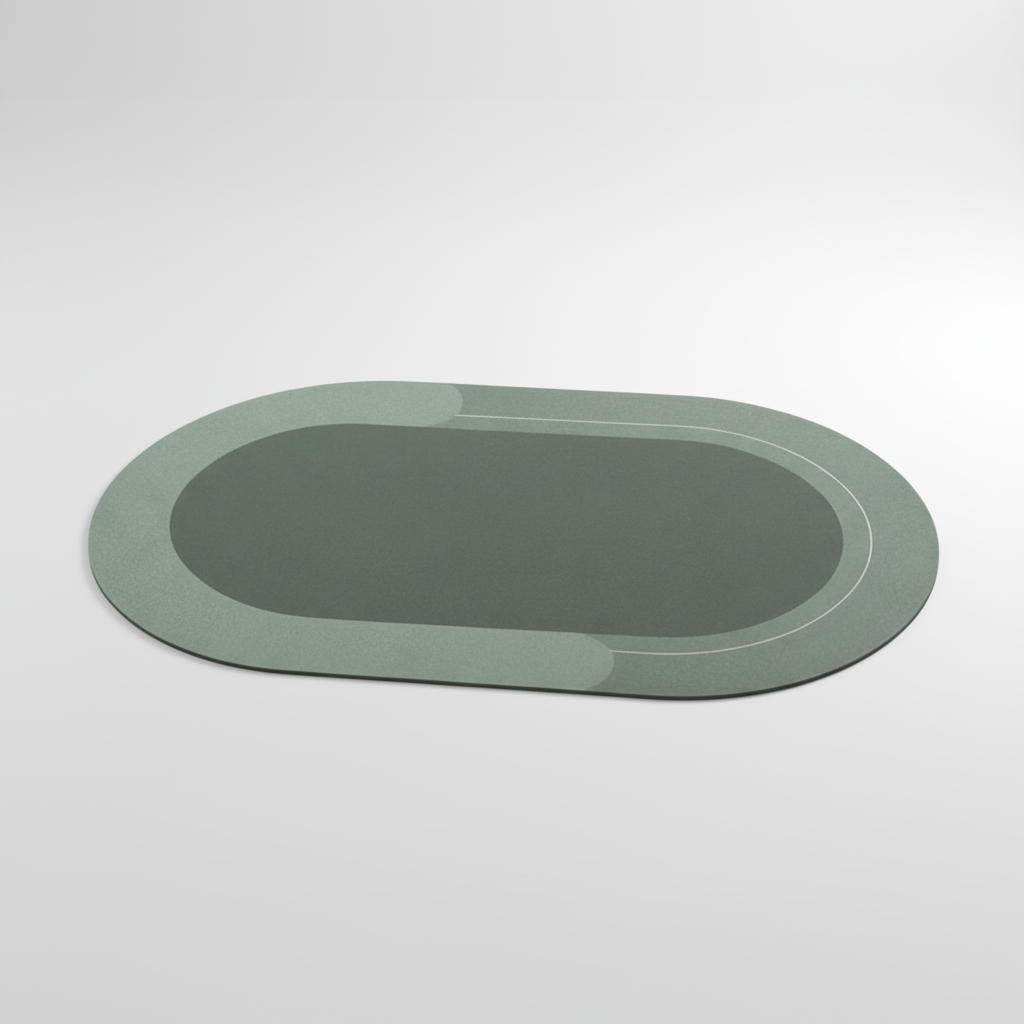 Absorbent Bathroom Rug - Fast-Drying Mat