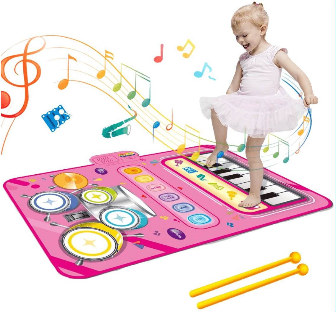 MelodyMates - Engaging Musical Activity Mat with 5 Sound Options