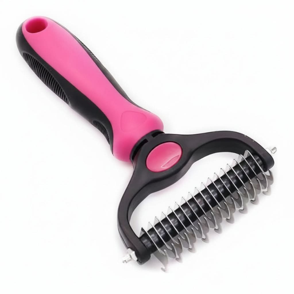 PetGroom Pro – Versatile Dual-Sided Shedding Brush for Pets