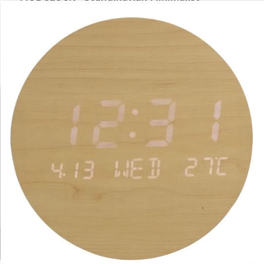 LUMINOUS TIME – Elegant LED Wall Clock for Contemporary Spaces