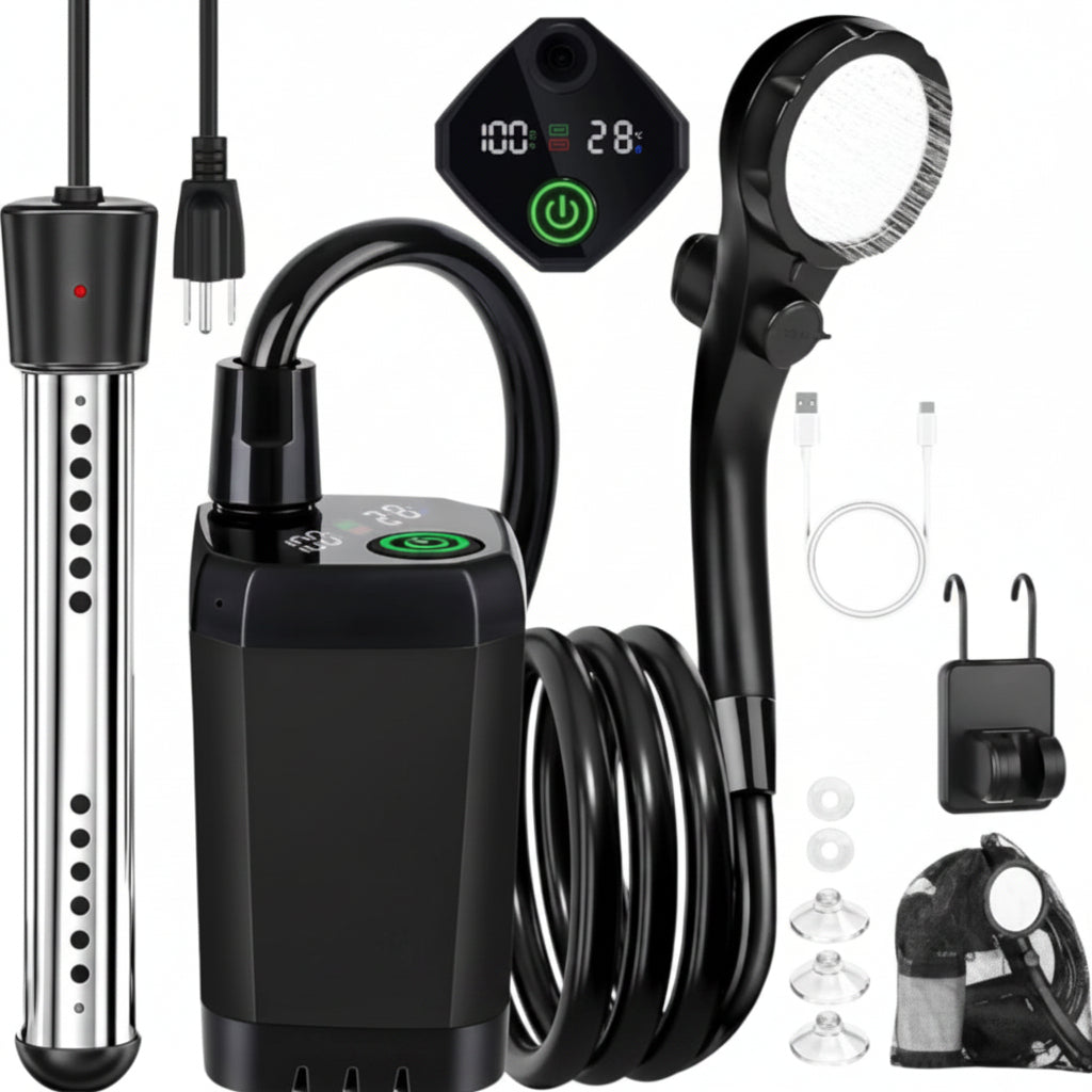 AquaJet – Rechargeable Portable Shower System with Boosted Spray