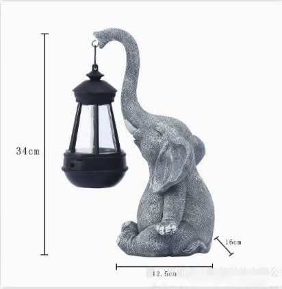 Sunny Safari – Solar-Powered Elephant Garden Light