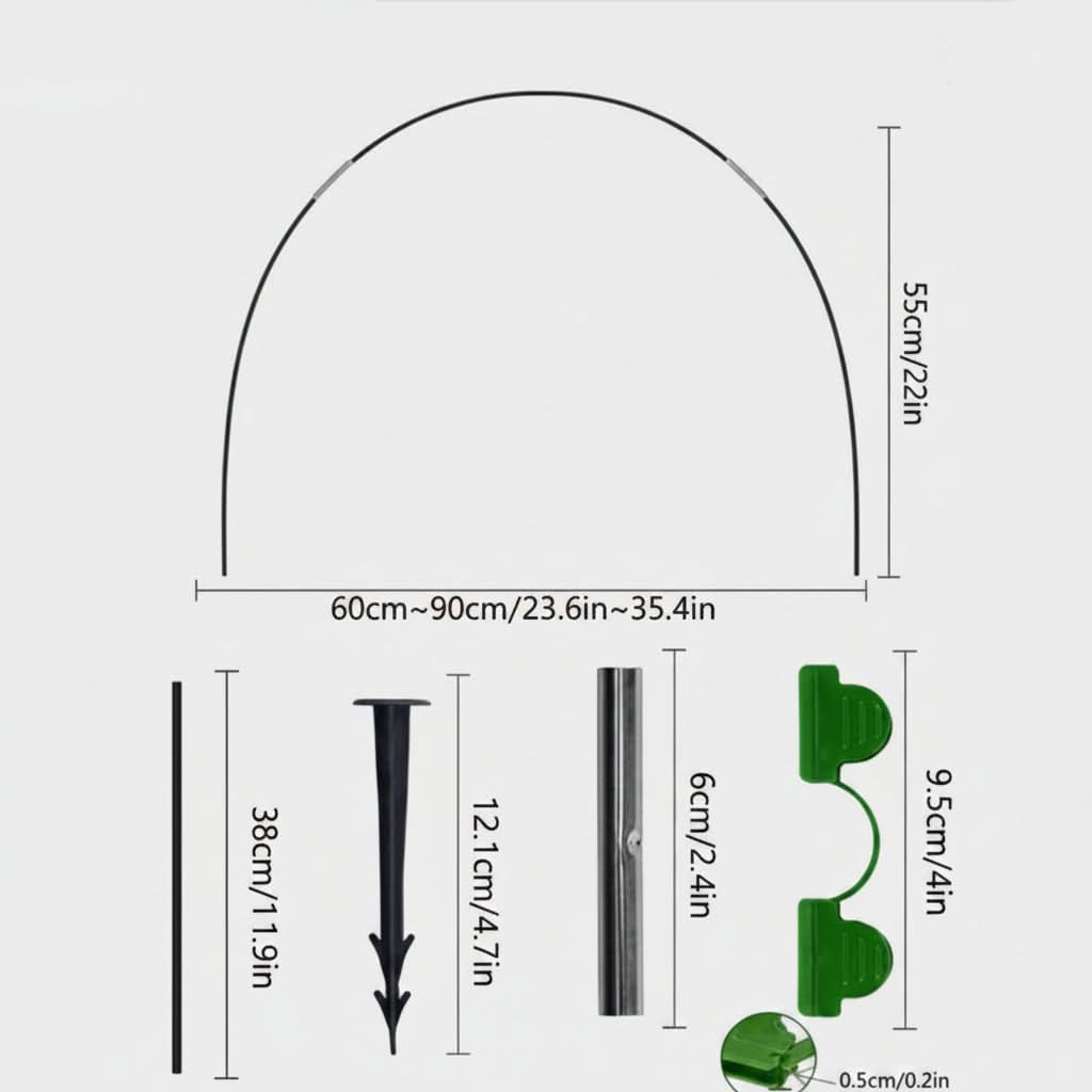 EcoGrow Dome - 5-Piece Greenhouse for Year-Round Plant Care