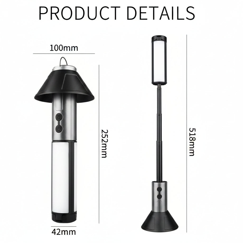 IllumiQuest – Adjustable Camping Lantern for All Adventures